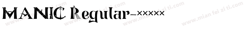 MANIC Regular字体转换